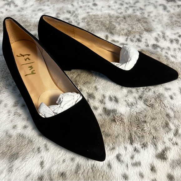 New French Sole Suede Wedge Pumps “Clap” Sz 7 - Picture 4 of 12